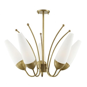 Amee-Five Light Chandelier in Style-28.75 Inches Wide by 20 Inches High