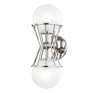 Petra-Two Light Wall Sconce in Style-5.5 Inches Wide by 14.25 Inches High