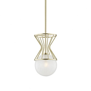 Petra-One Light Pendant in Style-7.75 Inches Wide by 17.75 Inches High