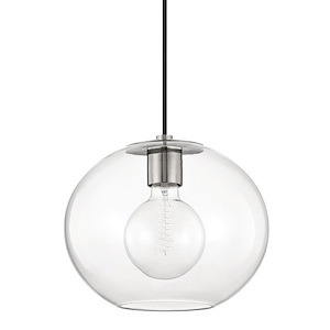 Margot-1-Light Large Pendant in Style-12.25 Inches Wide by 10.5 Inches High
