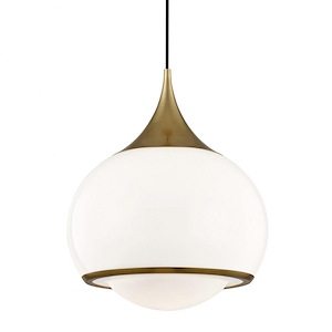 Reese-1-Light Large Pendant in Style-14 Inches Wide by 17.25 Inches High - 865326