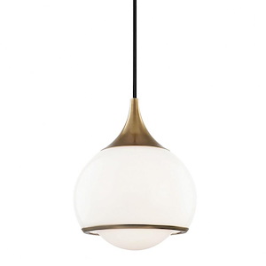 Reese-1-Light Small Pendant in Style-6.75 Inches Wide by 8.25 Inches High - 865328