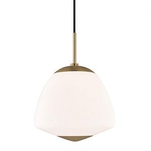 Jane-1-Light Large Pendant in Style-10 Inches Wide by 13.75 Inches High
