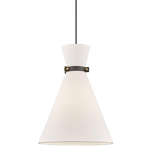 Julia-1-Light Large Pendant in Style-15.25 Inches Wide by 20.25 Inches High