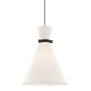 Julia-1-Light Large Pendant in Style-15.25 Inches Wide by 20.25 Inches High