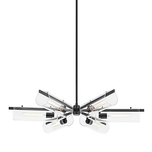 Ariel - 6 Light Chandelier In Thoughtful Simplicity Style-9.5 Inches Tall and 30 Inches Wide