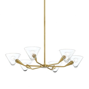 Isabella-Six Light Chandelier-32 Inches Wide - 886444