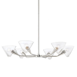 Isabella-Six Light Chandelier-32 Inches Wide
