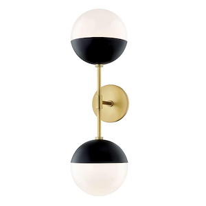 Renee-Two Light Wall Sconce in Style-6.75 Inches Wide by 22 Inches High