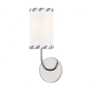 Hannah-One Light Wall Sconce in Style-4.75 Inches Wide by 14.25 Inches High
