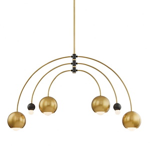 Willow-Six Light Chandelier-48.75 Inches Wide