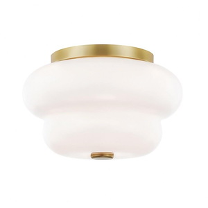 Hazel-Two Light Flush Mount in Style-11 Inches Wide by 6.75 Inches High