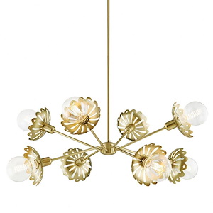 Alyssa-Eight Light Chandelier in Style-42 Inches Wide by 17.75 Inches High