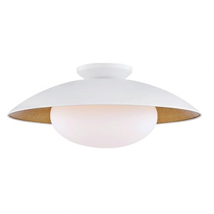 Cadence-One Light Large Semi Flush in Style-21 Inches Wide by 9 Inches High - 886486
