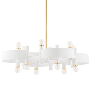 Maddie - 12 Light Chandelier-9.75 Inches Tall and 30.5 Inches Wide - 1314855