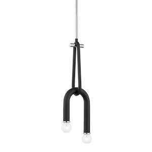 Whit-2 Light Pendant in Modern Style-6.5 Inches Wide by 20.25 Inches High
