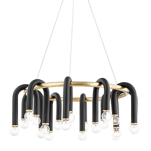 Whit-20 Light Chandelier in Modern Style-28.75 Inches Wide by 11 Inches High