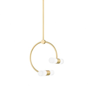 Rae-16W 4 LED Round Pendant in Modern Style-12.5 Inches Wide by 13 Inches High