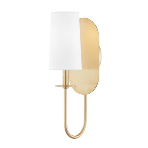 Lara-1 Light Wall Sconce in Transitional Style-5.5 Inches Wide by 16.5 Inches High