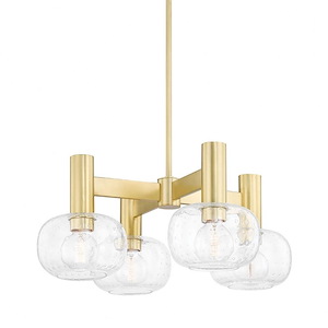 Harlow-4 Light Chandelier in Modern Style-23 Inches Wide by 9.63 Inches High