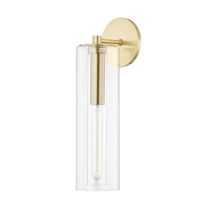 Belinda-1 Light Wall Sconce in Modern Style-4.75 Inches Wide by 19 Inches High