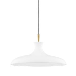 Cassidy-1 Light Large Pendant in Modern Style-21 Inches Wide by 11 Inches High