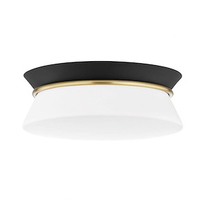 Cath-2 Light Flush Mount in Transitional Style-12.75 Inches Wide by 5 Inches High