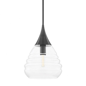 Marissa-1 Light Large Pendant in Modern Style-12.5 Inches Wide by 17.75 Inches High - 1013493