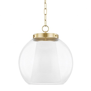 Sasha-15W 1 LED Large Pendant in Modern Style-15 Inches Wide by 16.5 Inches High