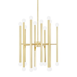 Dona-20 Light Chandelier in Style-24 Inches Wide by 28.5 Inches High - 1013471