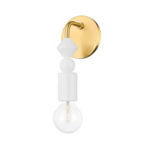 Flora - 1 Light Wall Sconce In Modern Style-12.5 Inches Tall and 4.75 Inches Wide