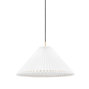 Demi - 15W 1 LED Pendant In Transitional and Minimalist Style-15.63 Inches Tall and 25.5 Inches Wide - 1154425