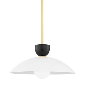 Whitley 1 Light Pendant in Modern style 10 Inches Tall and 19.75 Inches Wide - 1093669