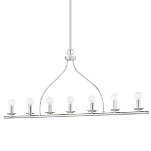 Kendra-7 Light Island Pendant in Transitional Style-44 Inches Wide by 19 Inches High