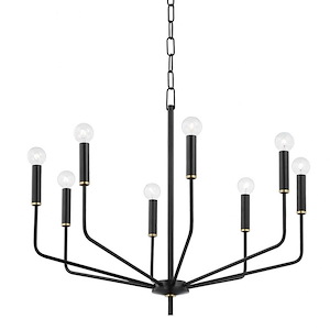 Bailey - 8 Light Chandelier In Thoughtful Simplicity Style-24.75 Inches Tall and 30 Inches Wide - 1099726