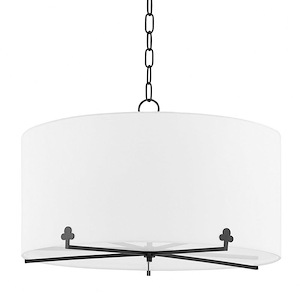 Darlene-5 Light Chandelier in Transitional Style-26 Inches Wide by 17.25 Inches High