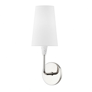 Janice-1 Light Wall Sconce in Transitional Style-5.25 Inches Wide by 16.5 Inches High