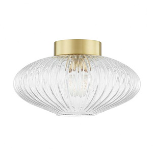 Reba-1 Light Flush Mount in Transitional Style-16 Inches Wide by 8.75 Inches High