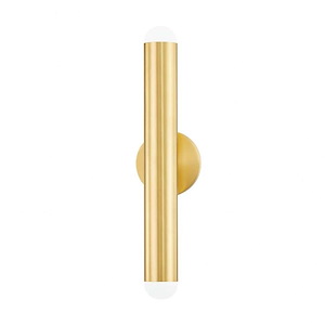 Taylor 2 Light Wall Sconce in Modern style 18.5 Inches Tall and 4.75 Inches Wide