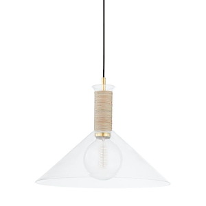 Besa - 1 Light Pendant-13.5 Inches Tall and 16 Inches Wide - 1275032