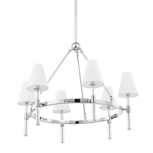 Janelle - 6 Light Chandelier-25.25 Inches Tall and 32 Inches Wide - 1275036