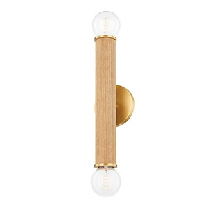 Amabella - 2 Light Wall Sconce-22 Inches Tall and 4.75 Inches Wide