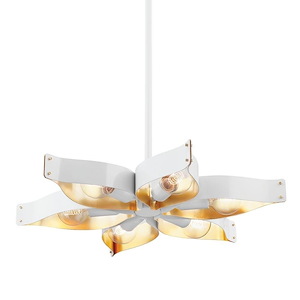 Nala - 6 Light Chandelier-3.25 Inches Tall and 27 Inches Wide