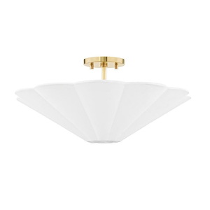 Alana - 3 Light Semi-Flush Mount-20.25 Inches Tall and 9.5 Inches Wide