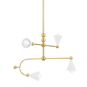 Hikari - 4 Light Chandelier-17.75 Inches Tall and 28 Inches Wide