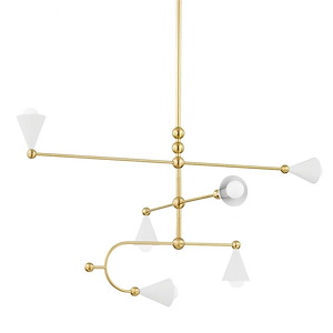 Hikari - 6 Light Chandelier-22.75 Inches Tall and 42.5 Inches Wide