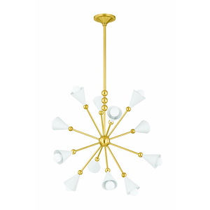 Hikari - 12 Light Chandelier-25 Inches Tall and 28.25 Inches Wide