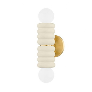 Bibi - 2 Light Wall Sconce-13.75 Inches Tall and 4.75 Inches Wide
