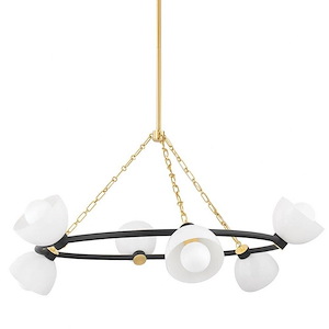 Belle - 6 Light Chandelier-20.5 Inches Tall and 42.75 Inches Wide - 1279842