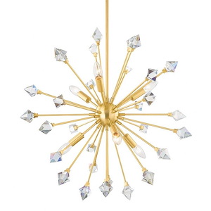 Genesis - 6 Light Chandelier-23.25 Inches Tall and 24.5 Inches Wide